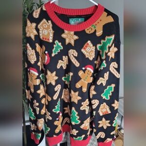 Ugly Christmas Sweater Gingerbread Christmas XL